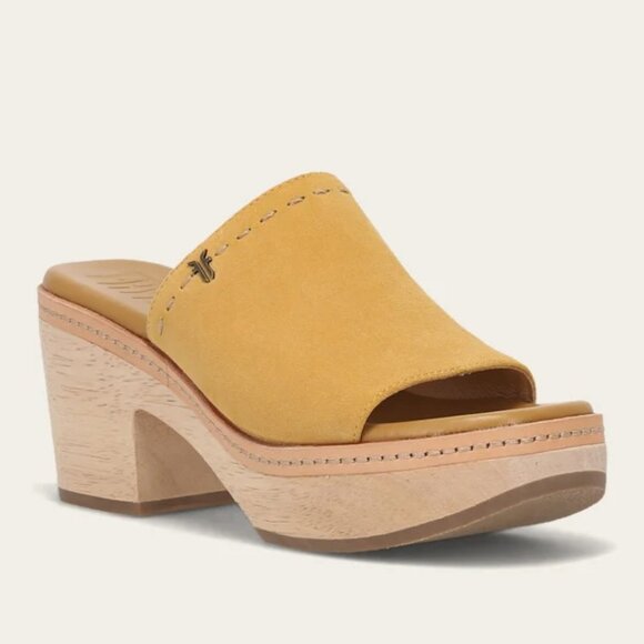 Frye Hazel 2 Slide, Marigold 8 - Picture 1 of 7